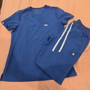 Figs Women's Blue Scrubs  Set Excellente Conditions